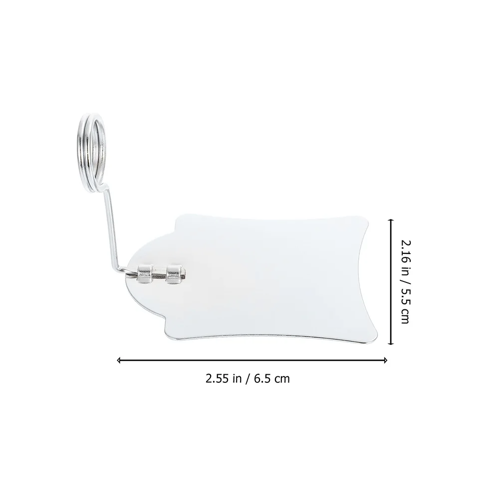 

5 Pcs Price Tag Clips 5CM Black Silver Stainless Steel Holders Retail Store Displays Labels Note Clips Table Organization