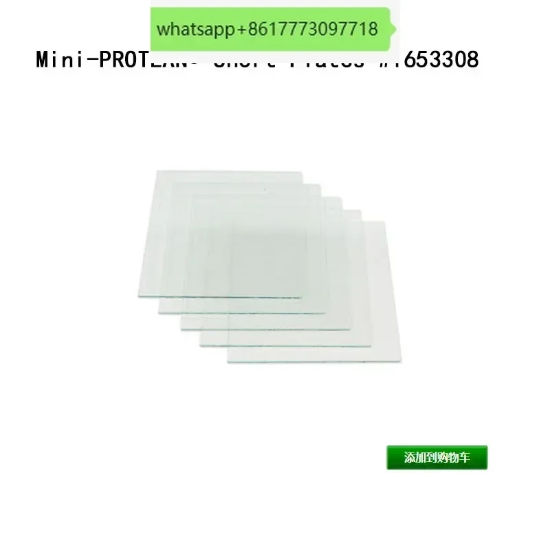 الكهربائي رقيقة الزجاج بولي صغيرة عمودية قصيرة BIO-RAD لوحة مطاطية حقيقية 1653308 لوحة زجاجية قصيرة #2