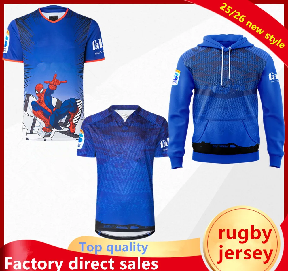 

2025 2026 New Zealand Blues rugby jersey man vest jacket Hoodie t-shirt rugby shirt