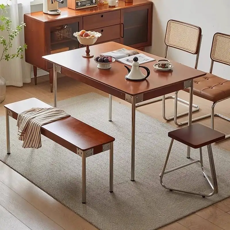 

Industrial Style Dining Table Metal Minimalist Mid Century Lounges Dining Table Outdoor Nordic Tavolino Da Salotto Furniture