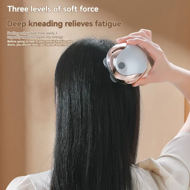 

ABVI-перезаряжаемый мини-массажер для кожи головы осьминога, обновленная версия, многофункциональное разминающее вибрационное массажное устройство для головы Waterpr