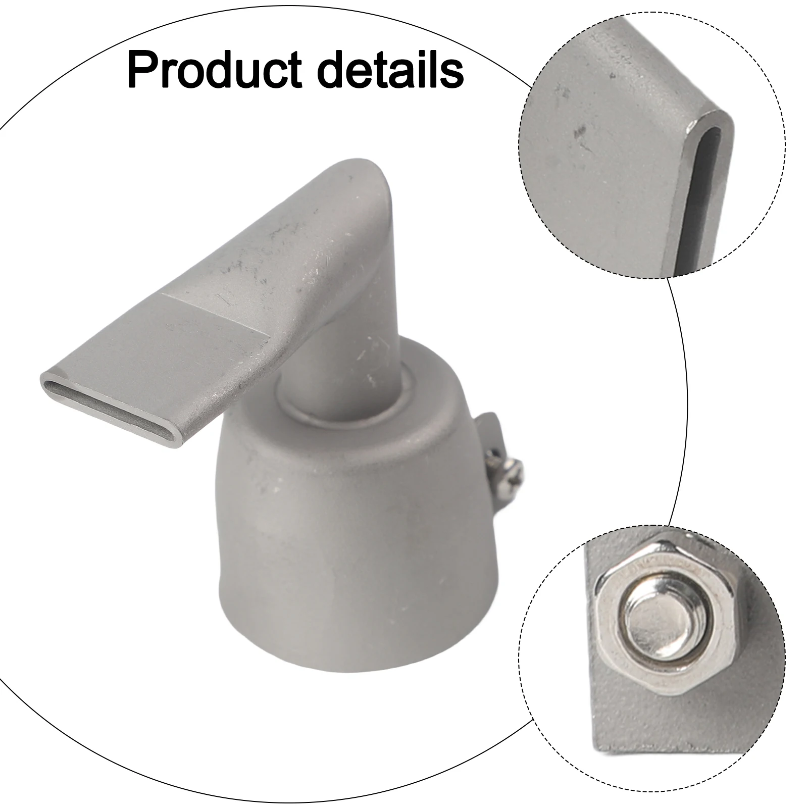 20mm Flat Welding Nozzle for Hot Air Plastic Welders Wide Angle Heat Resistant Stainless Steel for Optimal Coverage