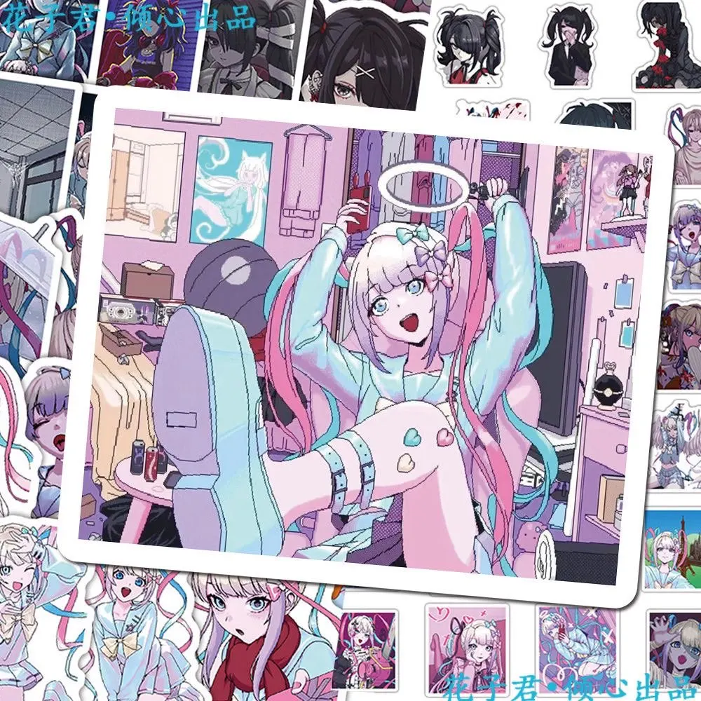 65Pcs Cartoon Kange Aufkleber Anime Needy Girl Überdosis DIY Aufkleber Scrapbooking Telefon Gepäck Skateboard Wasserdichte Aufkleber – Detail 4