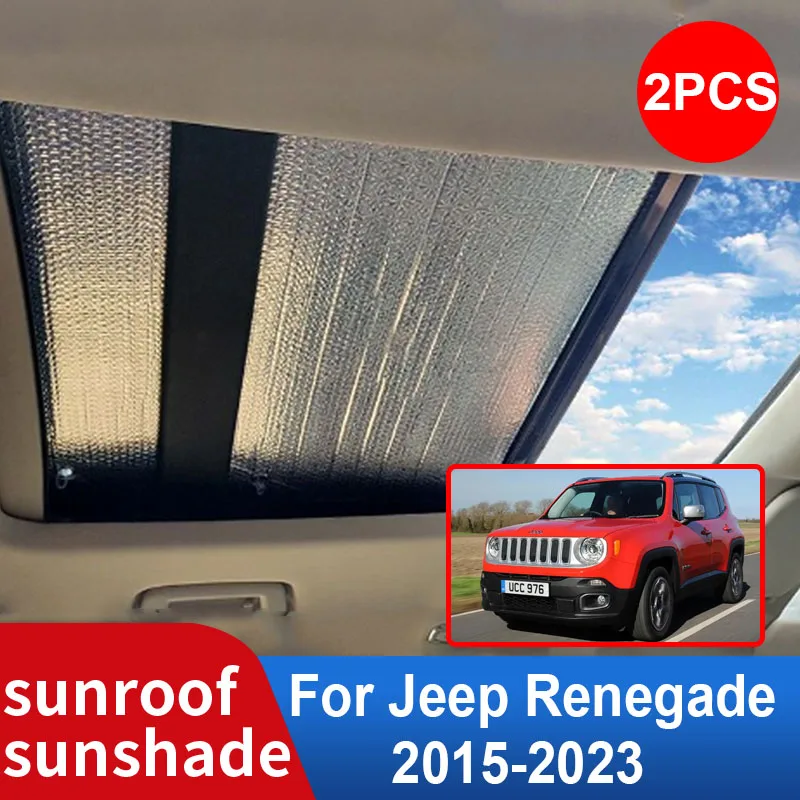 

Car Sunroof Sunshade for Jeep Renegade 2023-2015 2017 2018 2020 2021 Auto Accessories Roof Sunscreen Heat Insulation Windscreen