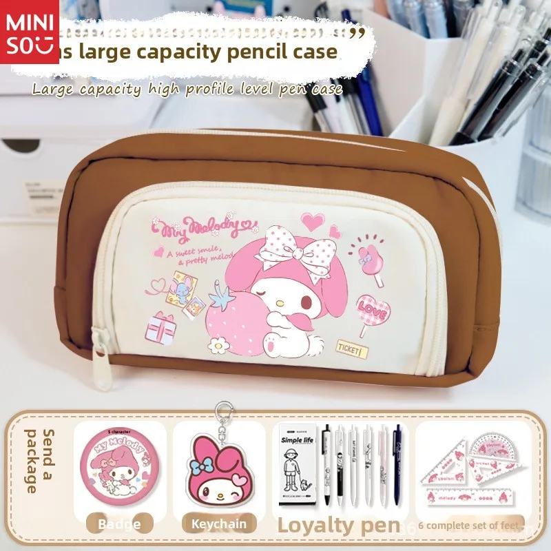 Miniso My Melody Pencil Case for Girls, Large Cute Sanrio School Supplies, Middle & Primary Student