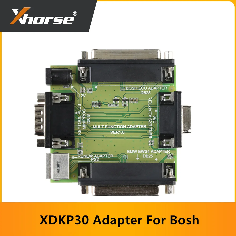 Xhorse XDKP30 Adapter For Bosh ECU + for Benz EZS + EWS4 + Renew 4 in 1 Work with MINI Prog Key Tool Plus