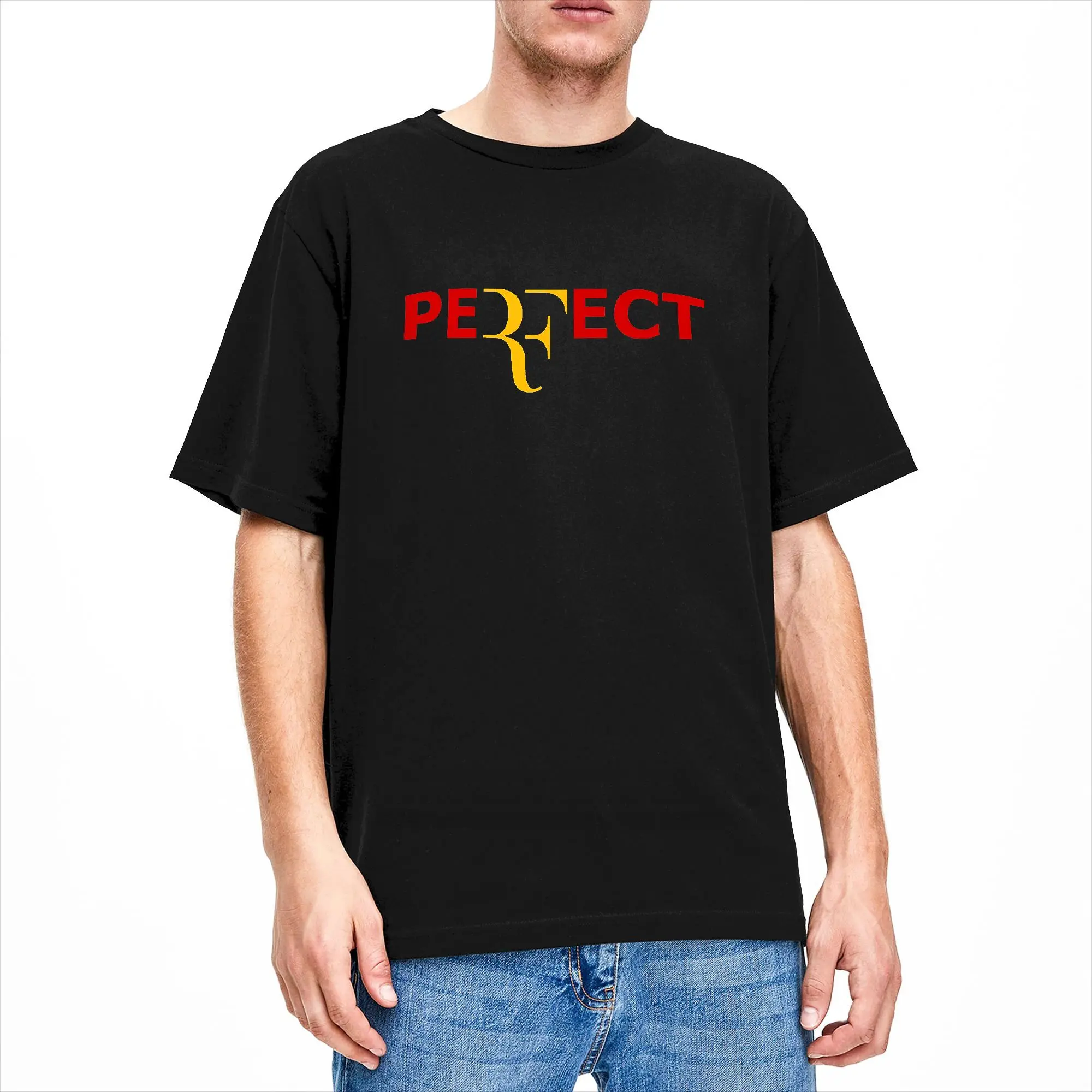 Vintage T-Shirt Summer Team Roger Federer Logo Hipster T-Shirts  100 Cotton Tshirt for Men Y2K Retro Short Sleeve Tops