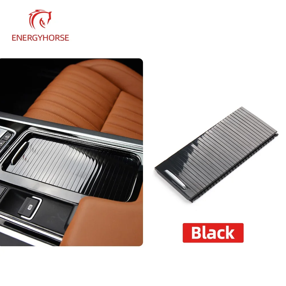 Car Center Console Drink Water Cup Holder Roller Blind Shutter Cover Replacement For Jaguar XE XEL XF XFL F-PACE T2H3071