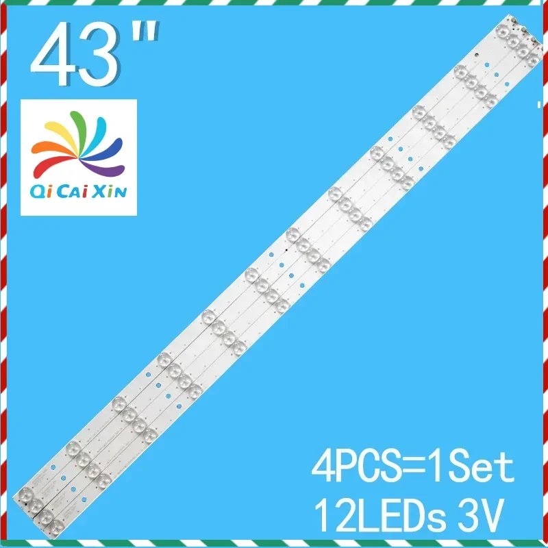 4Pcs  824mm TV Led Backlight For KONKA 43inch DLED43GK4X12 LED43F1500C LED43G300 LED43G16A LD40U3200 For TV Repair