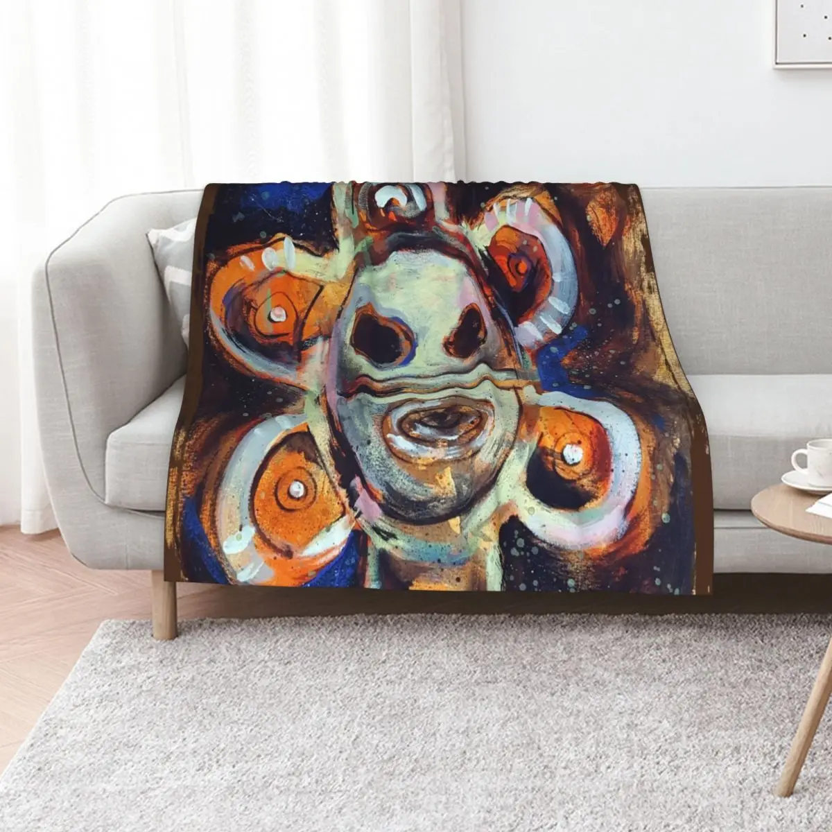 

Taino Sun of Jayuya Puerto Rican Art Throw Blanket heavy to sleep Sleeping Bag halloween bed plaid Blankets