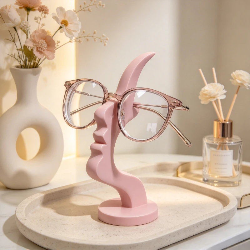 1pcs, Creative Glasses Holder, Desktop Glasses Placement Holder, Interesting and Simple Glasses Holder, Decorative Eye Holder