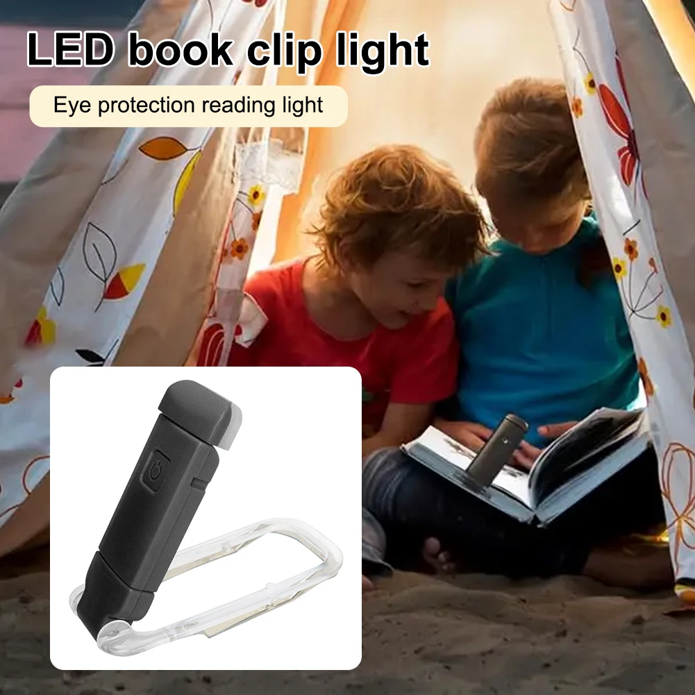 LED USB Rechargeable Book Light Reading Light Eye Protection Night Light Portable Clip Desk Light Bookmark Read Light Night Lamp