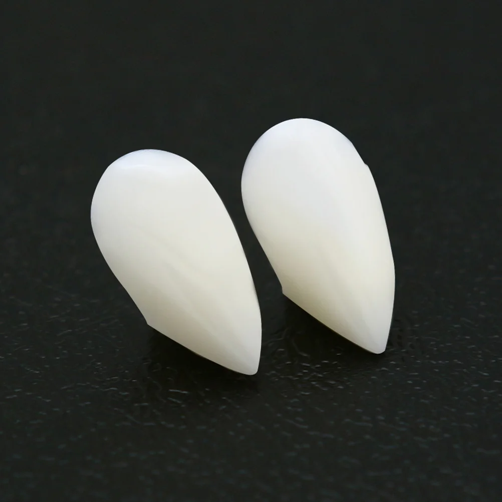 4 Boxes Teeth Dentures Fangs Horror False Teeth Cosplay Props for Halloween Costume Party Masquerade (13mm Box + 15mm Box +