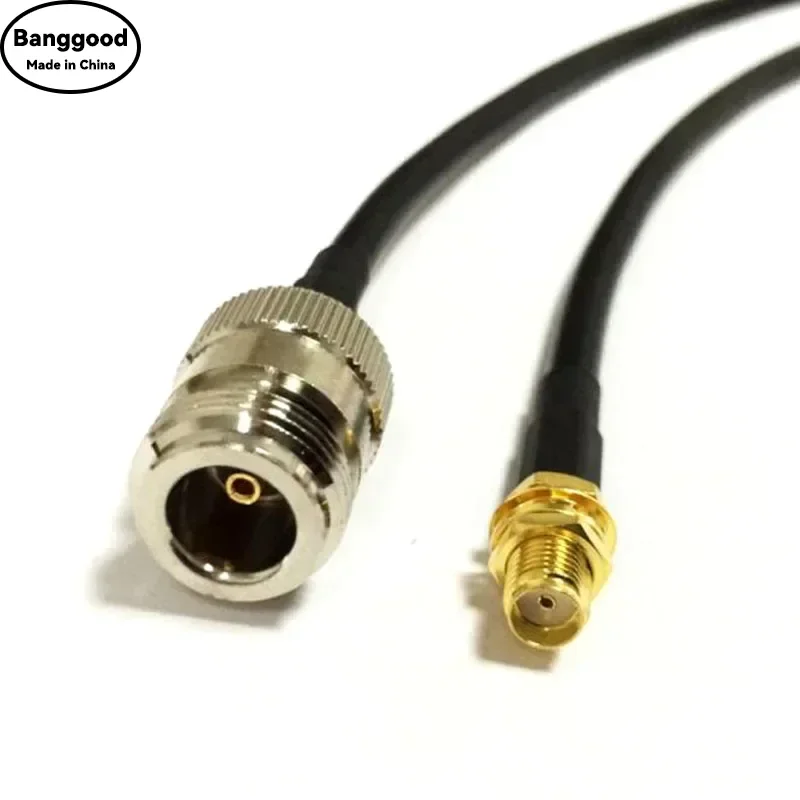 RG58 (SYV50-3-1) N Female to RP-SMA Female Plug RF Coaxial Jumper Pigtail Cable For Radio Wifi Antenna 1pcs 0.5m/1m/3m/10m Long