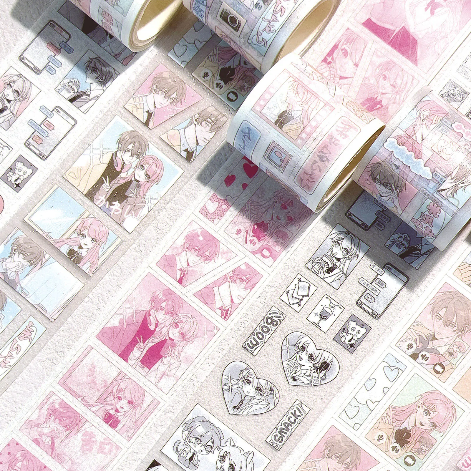 لفة ملصق لطيف للفتيات المانجا للحيوانات الأليفة ملصق مزخرف #3