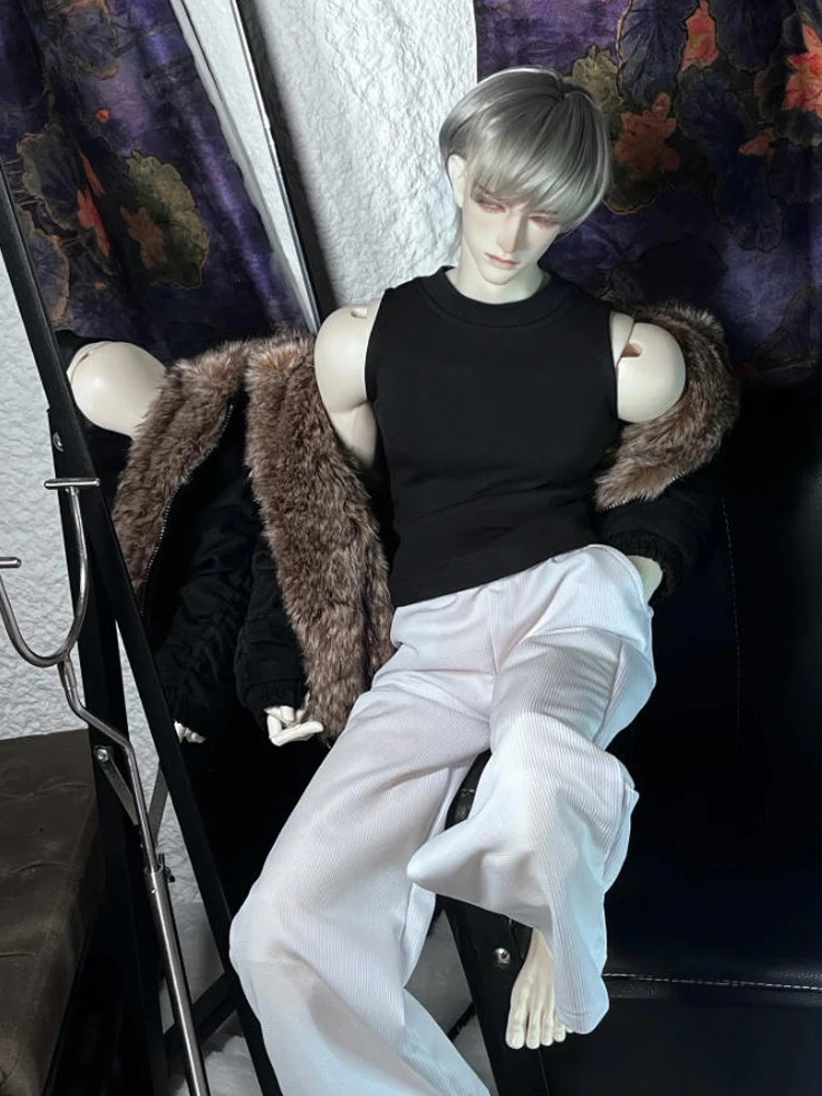 D09-1018 children handmade toy uncle ID75 U75 am77 doll BJD/SD doll's clothes Strap hollow top wide leg pants 1pcs