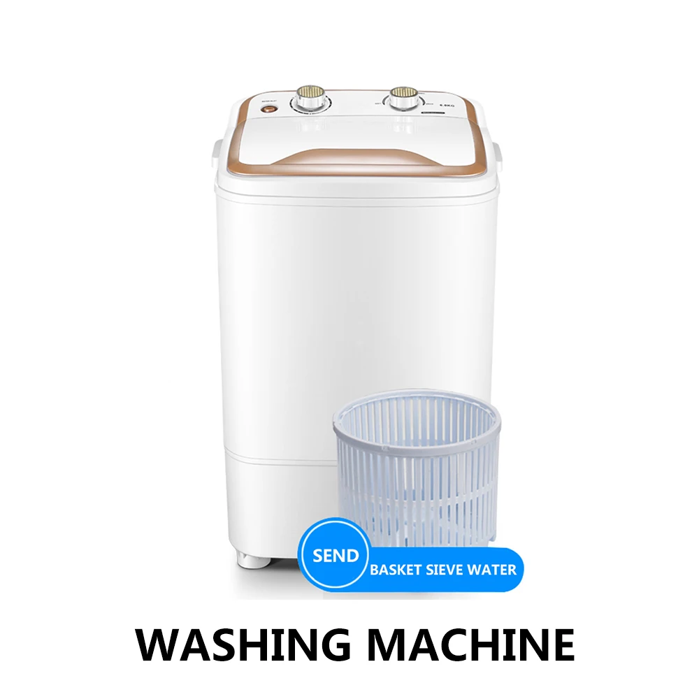 Large capacity single cylinder household semi automatic small dormitory baby baby mini washing machine