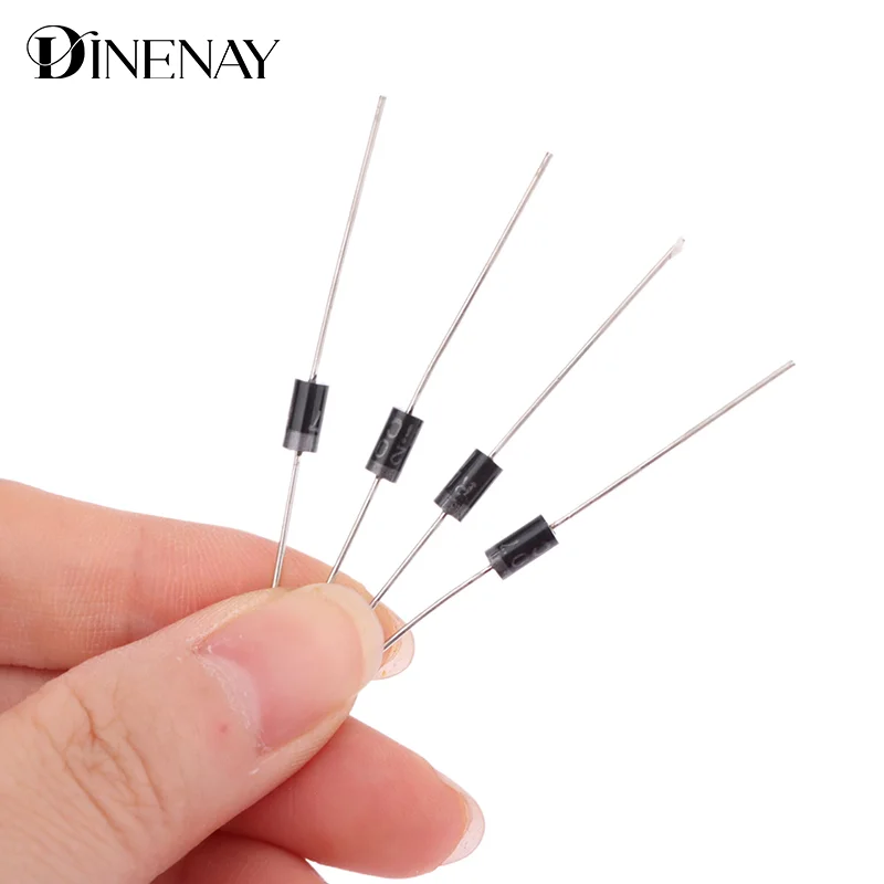 50Pcs Completely New Schottky Rectifier Diodes RL207 2A 1000V DO-15 Direct Insertion Rectifier Diodes