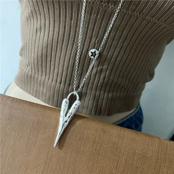 Anslow – collier Long Style européen avec pendentif en forme de cœur creux, bijoux de fête, vente en gros, cadeau, LOW0144AN