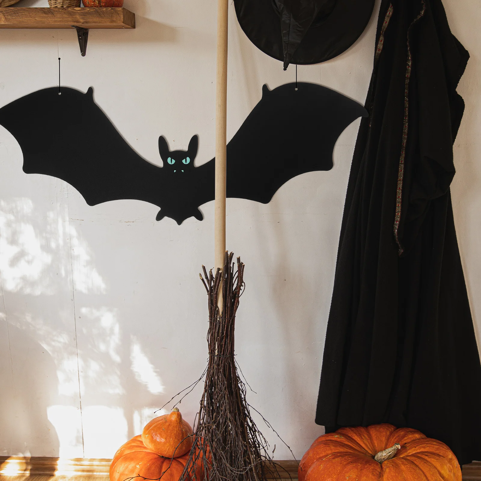 

15Pcs Halloween Hanging Ornament Bat Pendants Decorative Lightweight Party Decoration for Door Window Tree Patio Garden Ceiling