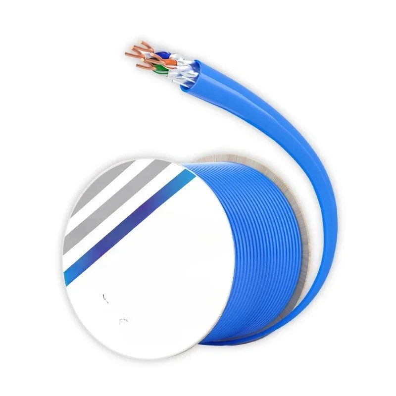 Six types of pure copper 10 Gigabit network cable cat7 double shielding oxygen-free copper POE engineering network cable