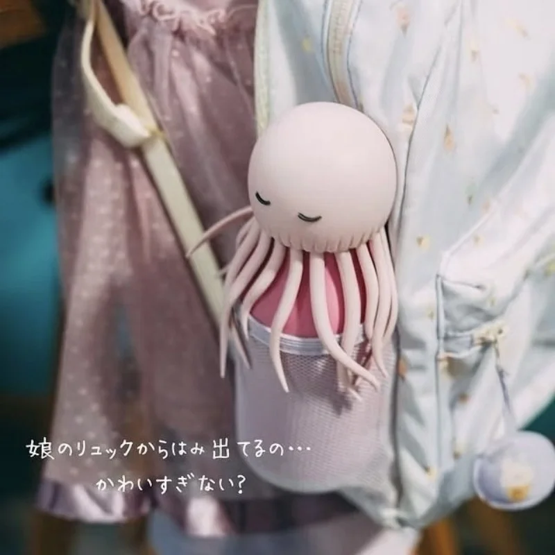 Jellyfish 460ml Insulated Kids Water Bottle with Straw - BPA-Free, Leak-Proof, Cute 3D Animal Design for School & Travel