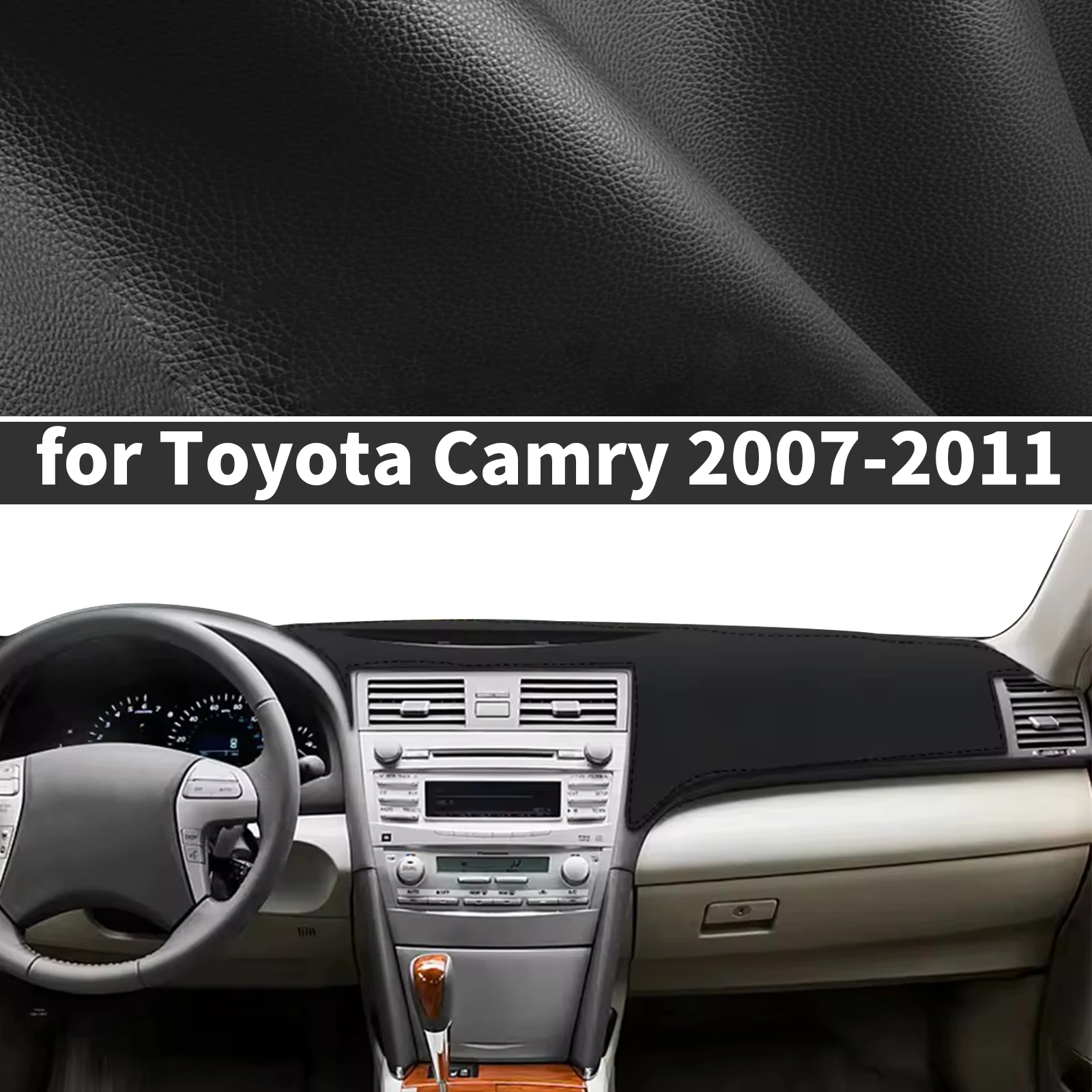 

for Toyota Camry 2007-2011 XV40 fit Dashboard Cover Sun Shade Dash Mat Anti‑Glare Anti‑Reflection Carpet Dash Pad Dashmat