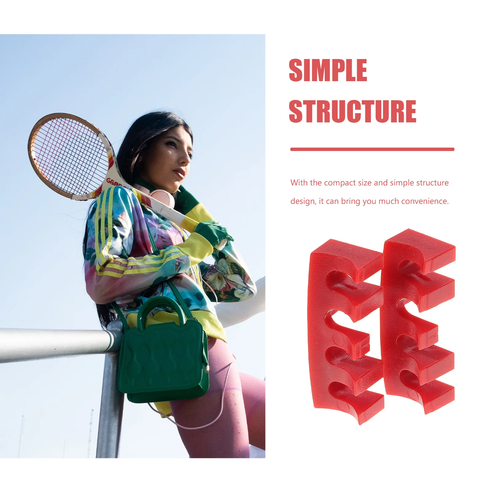 2 قطعة مضرب بدمنتون تحميل الموزعات زيادة الاتصال سطح التوتير حامي لمضارب التنس وكرة الريشة #4