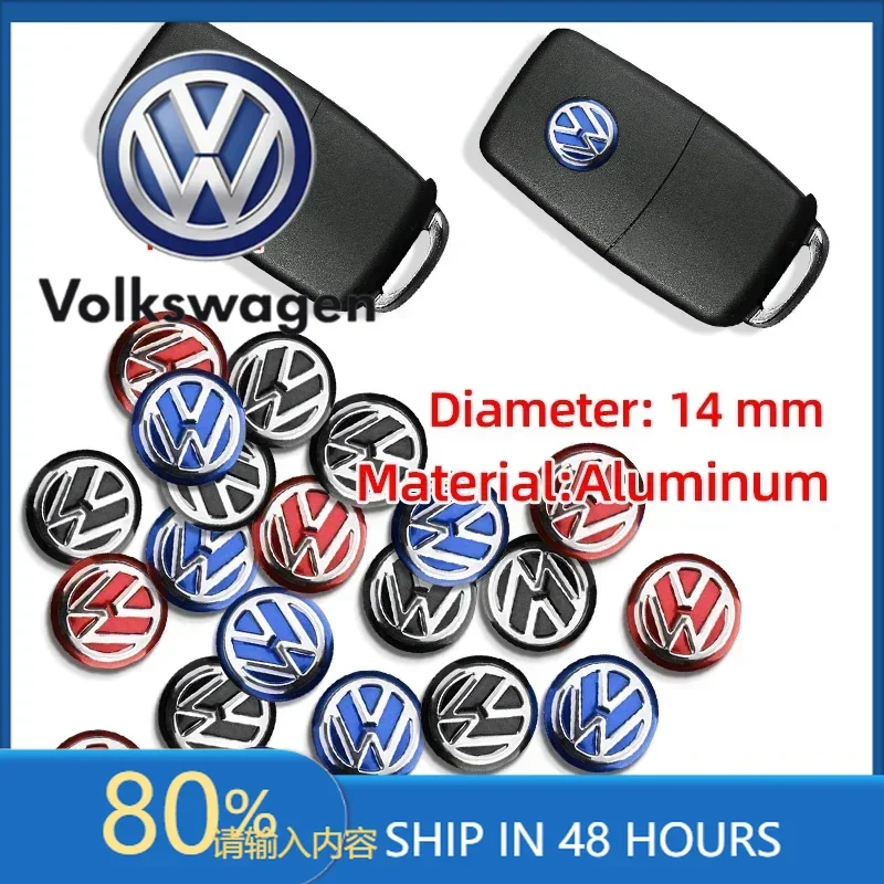 

Горячие солнцезащитные козырьки 14 мм, эмблема ключа автомобиля, сменные наклейки на ключи автомобиля для Volkswagen VW Polo Passat B5 B6 B7 T4 T5 Golf 4 5 6 Ti