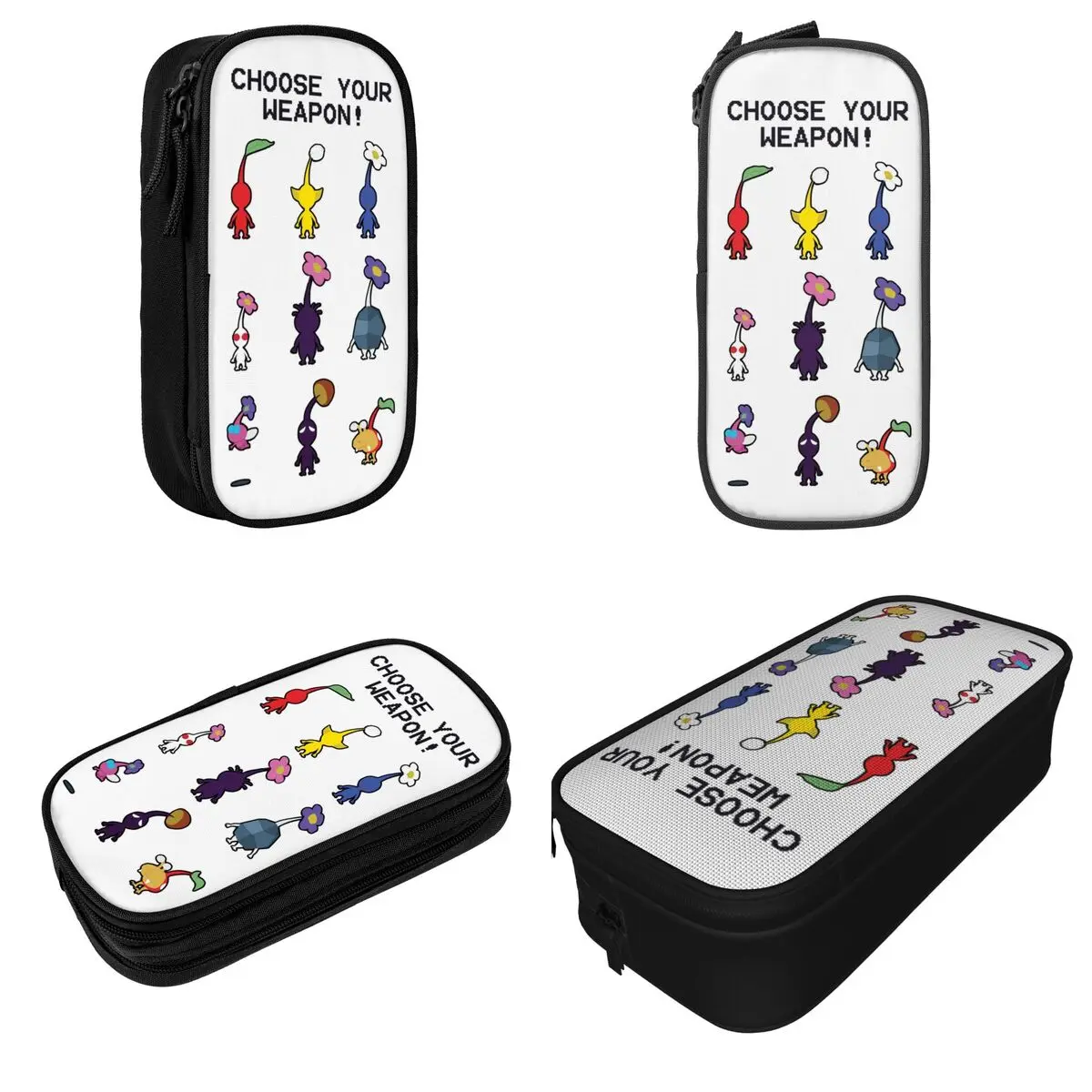 Fashion Cute Pikmin Cartoon Pencil Case Pencil Box Pen Box for Student Big Capacity Pencil Bags Students School Gifts Stationery