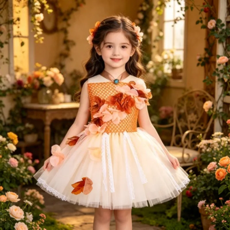 

Cute Girls Tutu Dress, Princess Style Ballet Outfit, Kids Fancy Costume for Halloween, Christmas and Birthday Theme Party