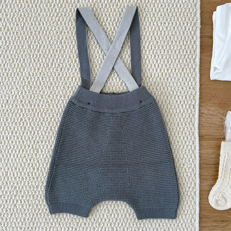 ربيع 2026 جديد الكورية نمط 0-24 متر ملابس الأطفال الوليد طفل بنين بنات داخلية أكمام بلون محبوك بذلة