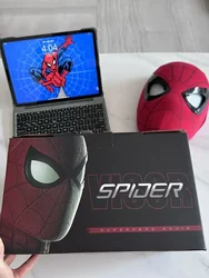 Mascara Spiderman Copricapo Maschera Cosplay Occhi in movimento Maschera elettronica Spider Man 1:1 Telecomando Elastico Adulti Kidstoys Regalo