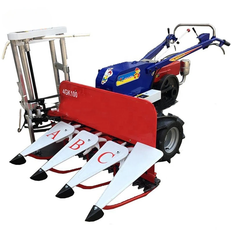 High efficiency and easy operation mini wheat combine harvester