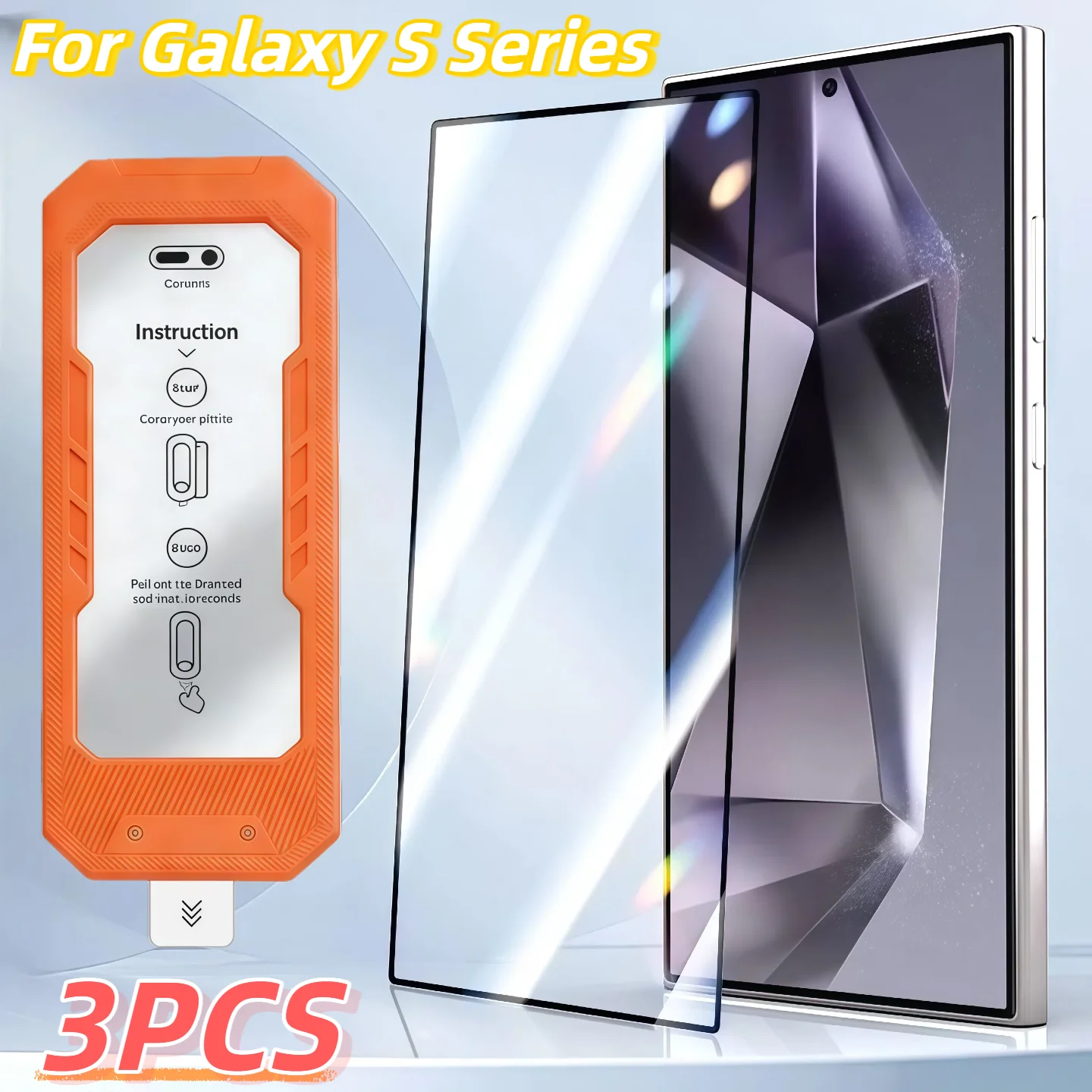 

3PCS 9H Hardness Tempered Glass Screen Protector for Galaxy S26 S25 S24Ultra plus Anti-Fingerprint No Dust Mobile Accessory