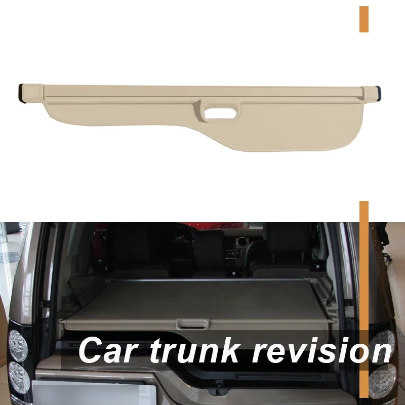 OVERE 1Set Car Rear Trunk Cargo Cover For Land Rover Discovery 3 4 LR3 LR4 2004-2016 Black Security Shield Shade Car accessories