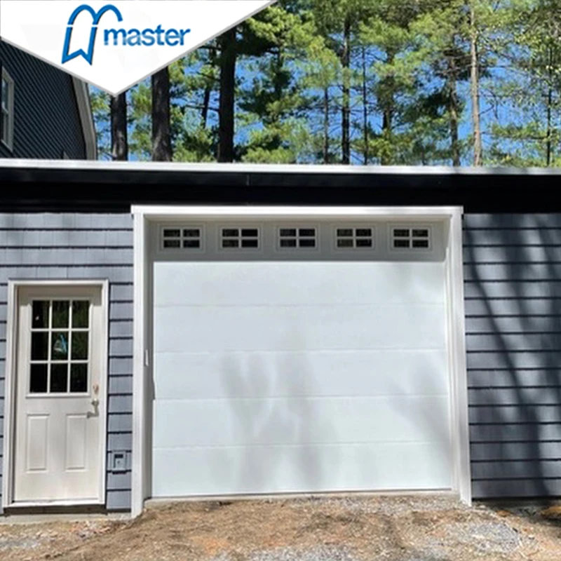 Customized Automatic Insulated Electric Sectional Double Skin Overhead Foamed Steel Garage Door Best Sale