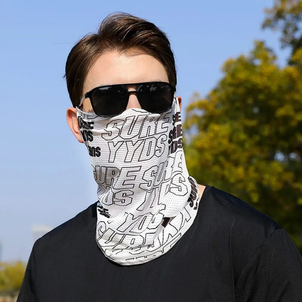 

Solid Color Ice Silk Mask UV Protection Arm Cover Ice Silk Sleeve Arm Sleeves Neck Wrap Cover Sunscreen Face Scarf Fishing