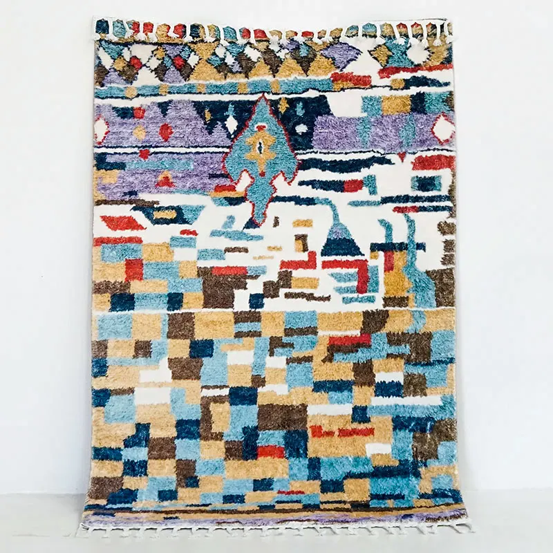 Retro Ethnic Living Room Carpets Morocco Large Area Soft Bedroom Rug Home Fluffy Coffee Tables Floor Mat Light Luxury Floor Mat