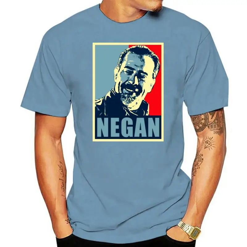 Negan Lucille Men T Shirt Fashion Group Plus Size Cotton Custom Short Sleeve Men Clothes