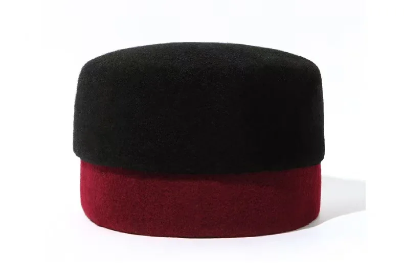 Eid Ramadan Prayer Caps For Men Black Red Wool Material Hats Soft Touching Turkey Headwear Elegant Kufi Clothing