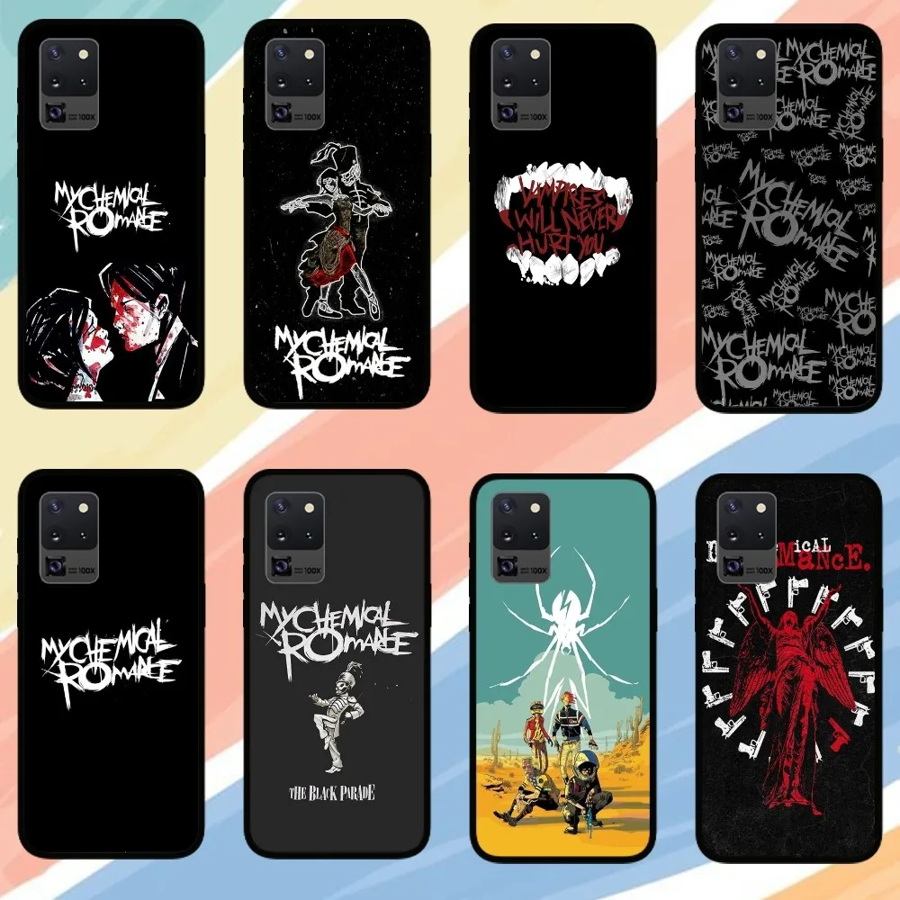 The Band My Chemical Romance Phone Case For Samsung Galaxy S24 S23 S22 S21 S20 FE Note 20 Ultra 5G Black Phone Case