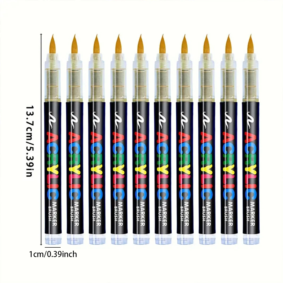 Guangna 8101 Liquid 100-Color Soft-Tipped Acrylic Pen Colorless Stackable DIY Graffiti Art Brush