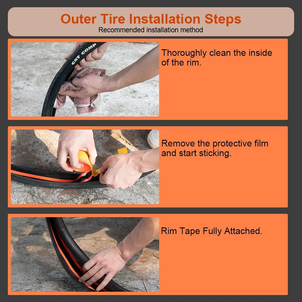 CHOOSE Bicycle Anti-Puncture Tire Liner TPU Anti-Flat Tape For MTB 26/27.5/29 Inch Road Bike 700C Inner Tube Protector Cycling view 5