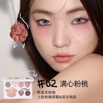 小奧丁眼影腮紅高光修容彩妝盤腮紅多功能修容閃亮彩妝套裝 10 最佳銷售 小奧丁 - №4