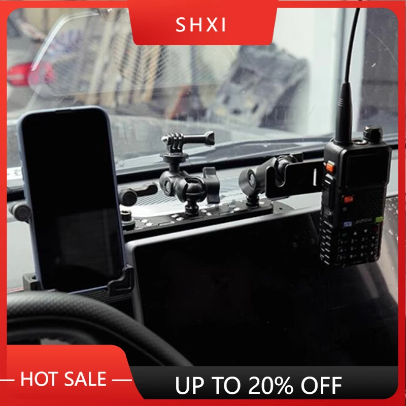 Good Quality New Universal SUV ORV Aluminum Middle Console Off Road Fabrication Modular Dash Dashboard Mount Phone GoPro Holder