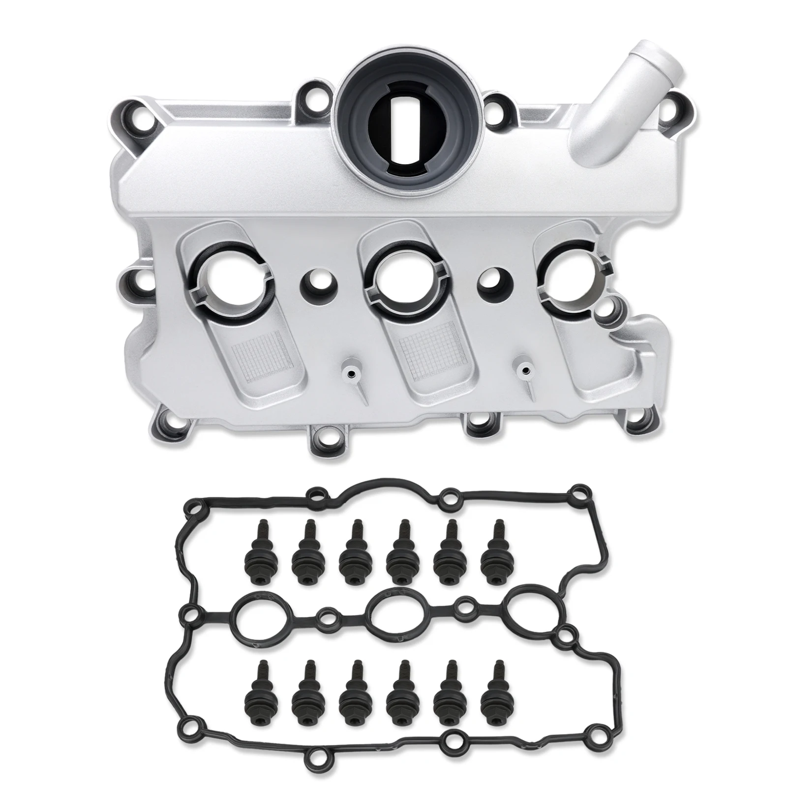 

Left Driver Side Valve Cover Compatible with Audi A4 A5 A6 A7 A8 Quattro A5 A6 Q7 S4 S5 3.0L 2013-2020 06E103471S 06E103471P