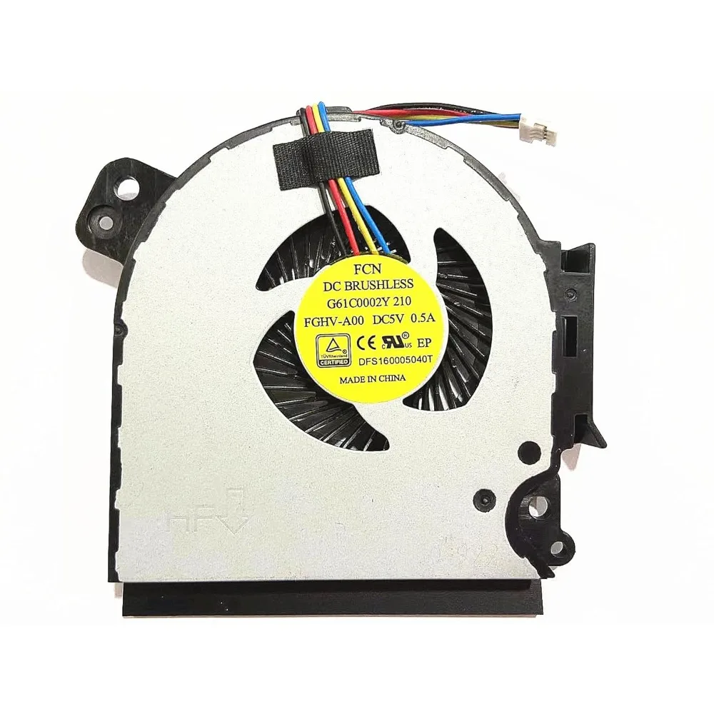 Ventilador de refrigeración de CPU para Toshiba Tecra A50-C A50-C1510 A50-C1520 A50-C1540 A50-C1550 Series FGHV G61C0002Y DFS160005040T