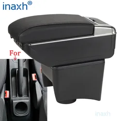 For Volkswagen POLO Armrest New For VW POLO Mk5 6R Vento Car Armrest Box Interior Parts Storage Box Car Accessories 2012-2018