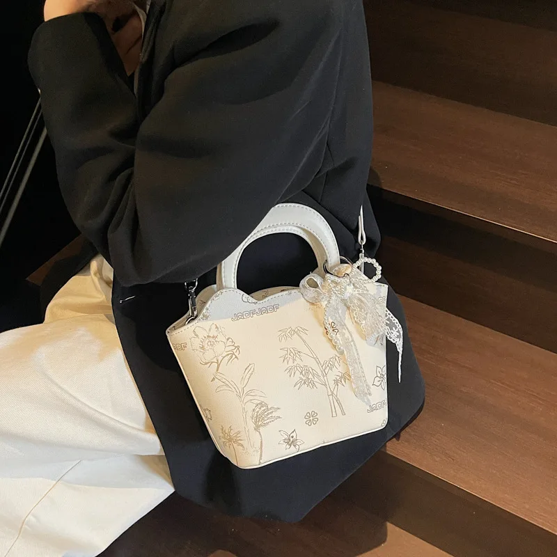 

Luxury - Grade 2025 Women's Small - Batch Chinese - Inspired Shoulder/Cross - Body Bucket Bag , Hand - Held Option Available